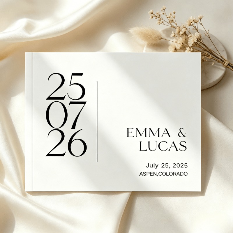 Photography Book - Libro degli Ospiti Personalizzato per Matrimoni,