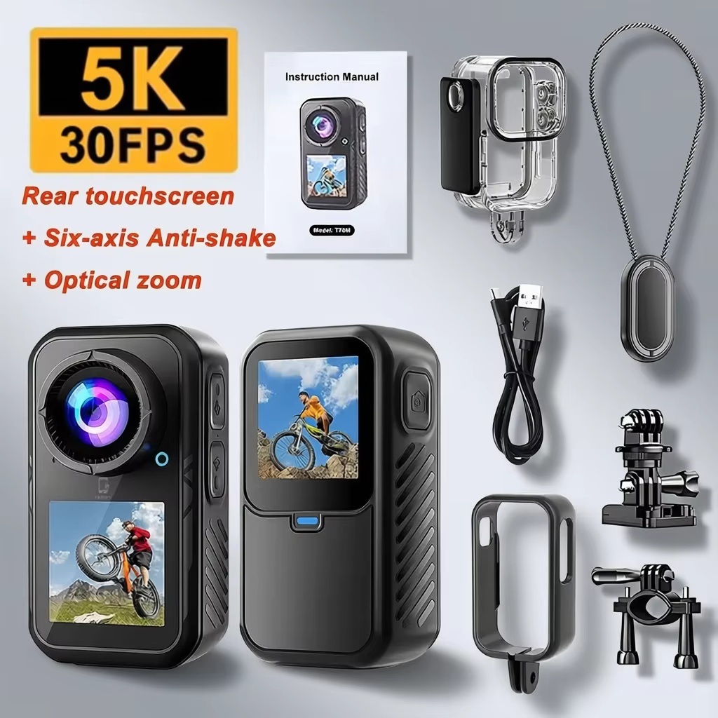 Photographic Memory - Action Camera 5K con Touch Screen,