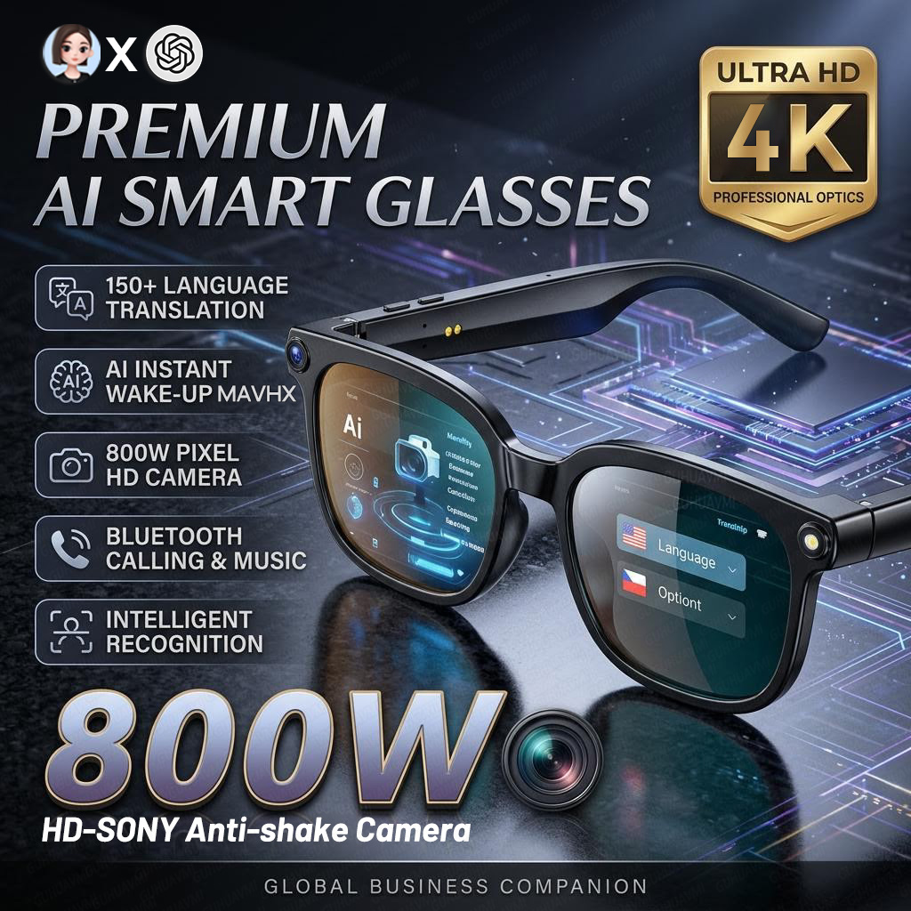 Occhiali Smart 4K 8MP 2026 da  - Photography Japanese recensione e prezzo